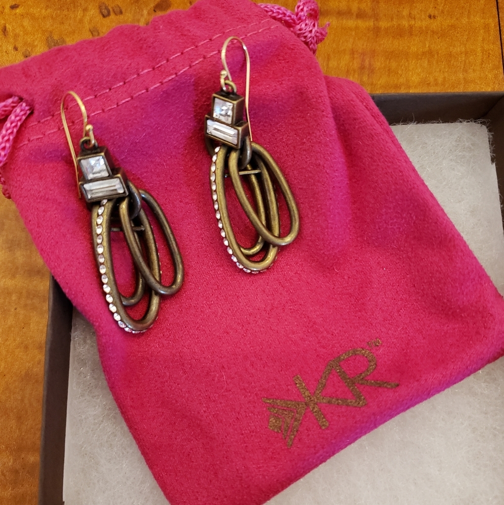 Silpada KR Modern Maven Earrings, 2 inch length